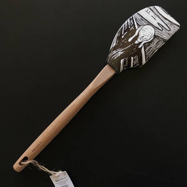 Hovedbilde Slikkepott med Skrik (svart hvitt)